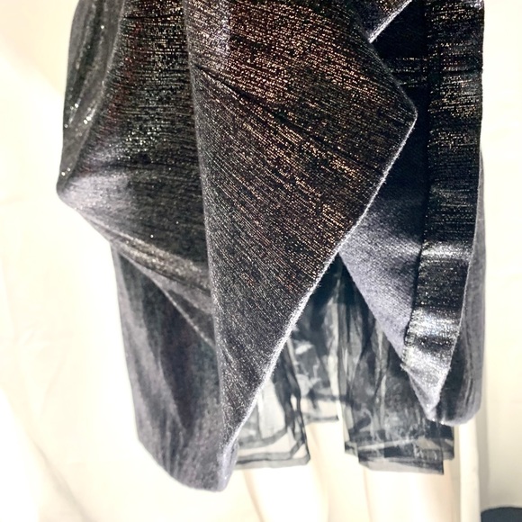 Tracy Reese GUNMETAL DAZZLIN Formal Prom Wedding Event Cocktail Occasion Special - Picture 5 of 13